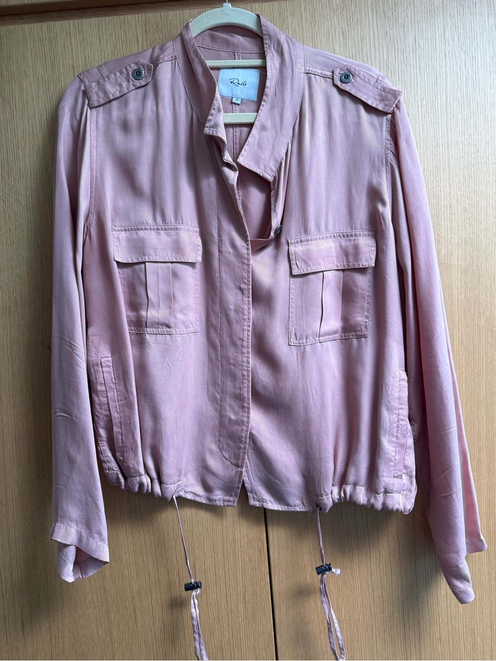 Rails Blush Pink Rowen Shirt Jacket, size M